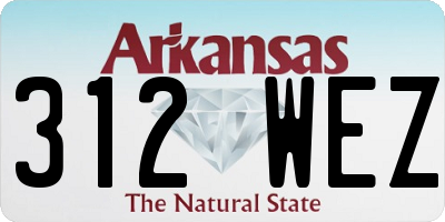 AR license plate 312WEZ