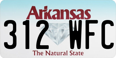 AR license plate 312WFC