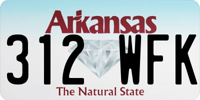 AR license plate 312WFK