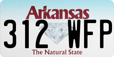 AR license plate 312WFP