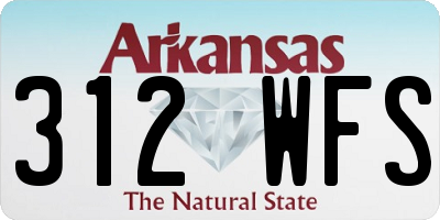 AR license plate 312WFS