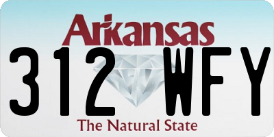 AR license plate 312WFY