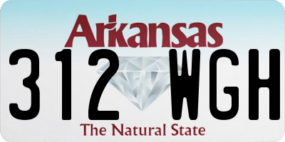 AR license plate 312WGH