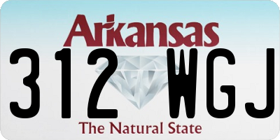 AR license plate 312WGJ