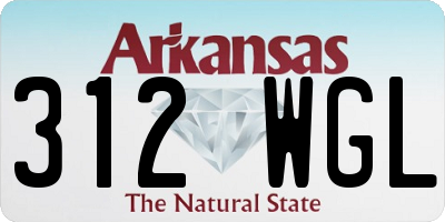 AR license plate 312WGL