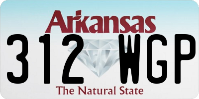 AR license plate 312WGP