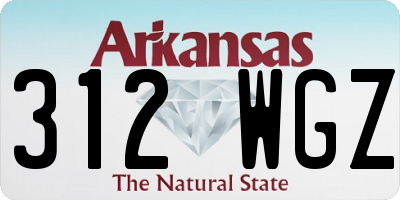 AR license plate 312WGZ