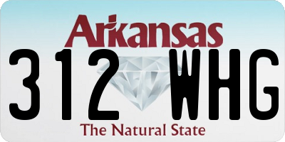 AR license plate 312WHG