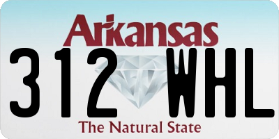AR license plate 312WHL