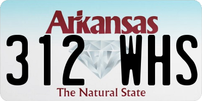 AR license plate 312WHS