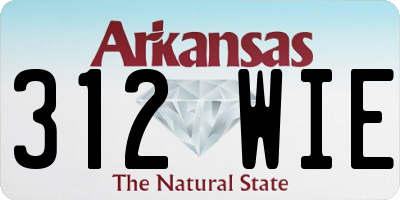 AR license plate 312WIE