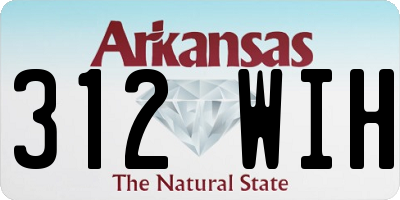 AR license plate 312WIH