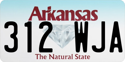 AR license plate 312WJA