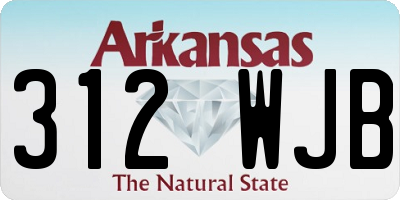 AR license plate 312WJB