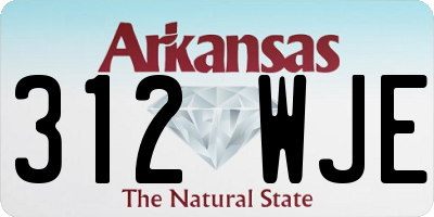 AR license plate 312WJE