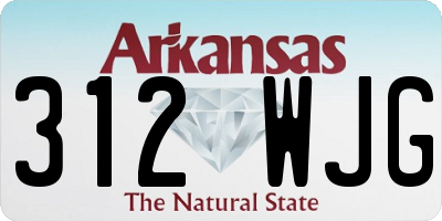 AR license plate 312WJG