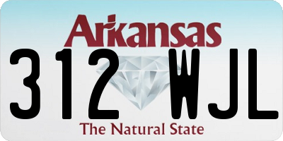 AR license plate 312WJL