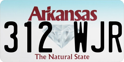 AR license plate 312WJR