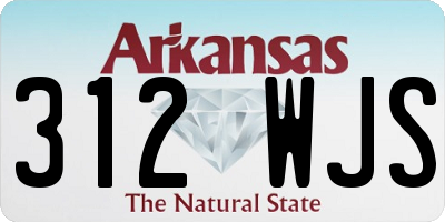 AR license plate 312WJS