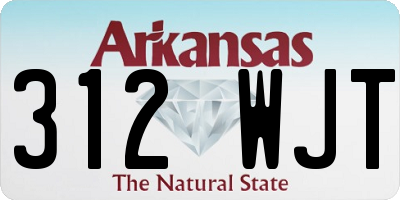 AR license plate 312WJT