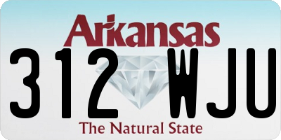 AR license plate 312WJU