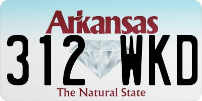 AR license plate 312WKD