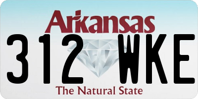 AR license plate 312WKE