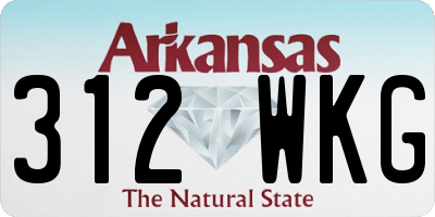 AR license plate 312WKG