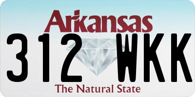 AR license plate 312WKK