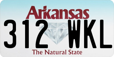 AR license plate 312WKL