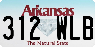 AR license plate 312WLB