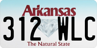 AR license plate 312WLC