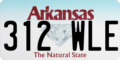 AR license plate 312WLE