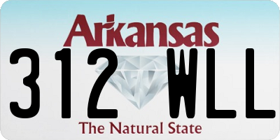AR license plate 312WLL