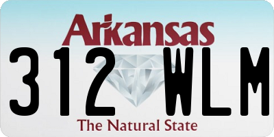 AR license plate 312WLM