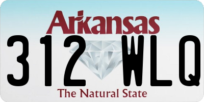 AR license plate 312WLQ