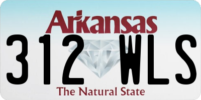 AR license plate 312WLS