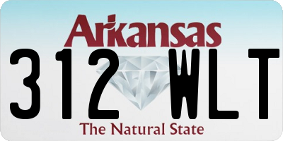 AR license plate 312WLT
