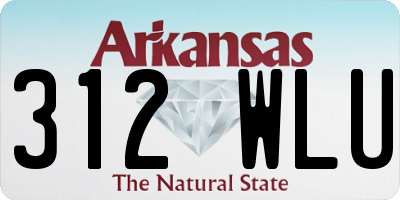 AR license plate 312WLU