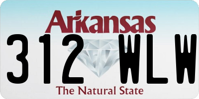AR license plate 312WLW