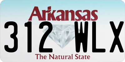 AR license plate 312WLX