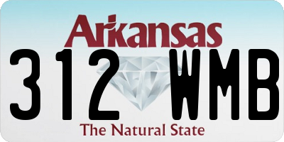 AR license plate 312WMB