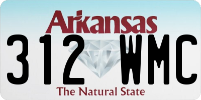 AR license plate 312WMC