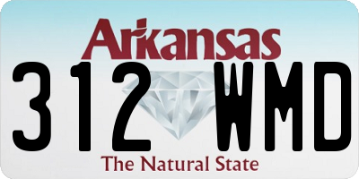AR license plate 312WMD