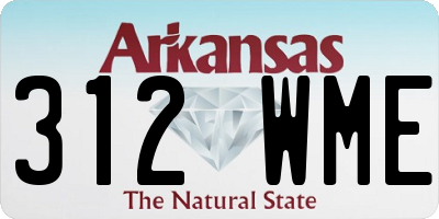 AR license plate 312WME