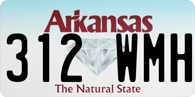 AR license plate 312WMH