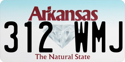 AR license plate 312WMJ