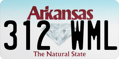 AR license plate 312WML