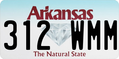 AR license plate 312WMM