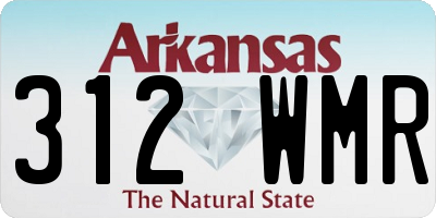 AR license plate 312WMR